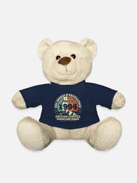 Vintage cadeau d'anniversaire née en janvier 1994 - Nounours - bleu marine
