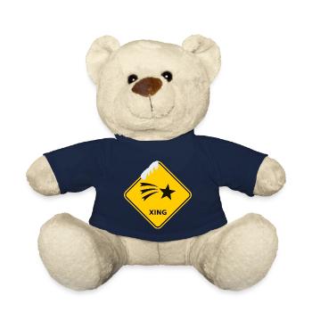 Wildwechsel "Weihnachtsstern" mit Schneekuppe - Teddy - French Navy - Vorne