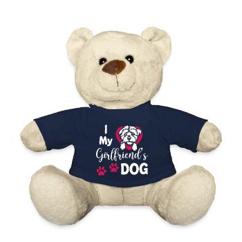 I Love My Girlfriends Dog - Teddy - French Navy - Vorne
