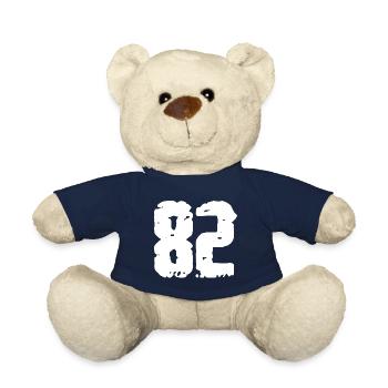 82 Nombre Vintage - Nounours - bleu marine - Devant
