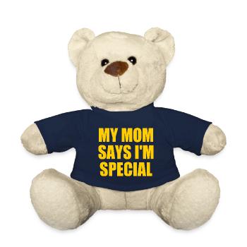 my mom says i'm special - Nounours - bleu marine - Devant