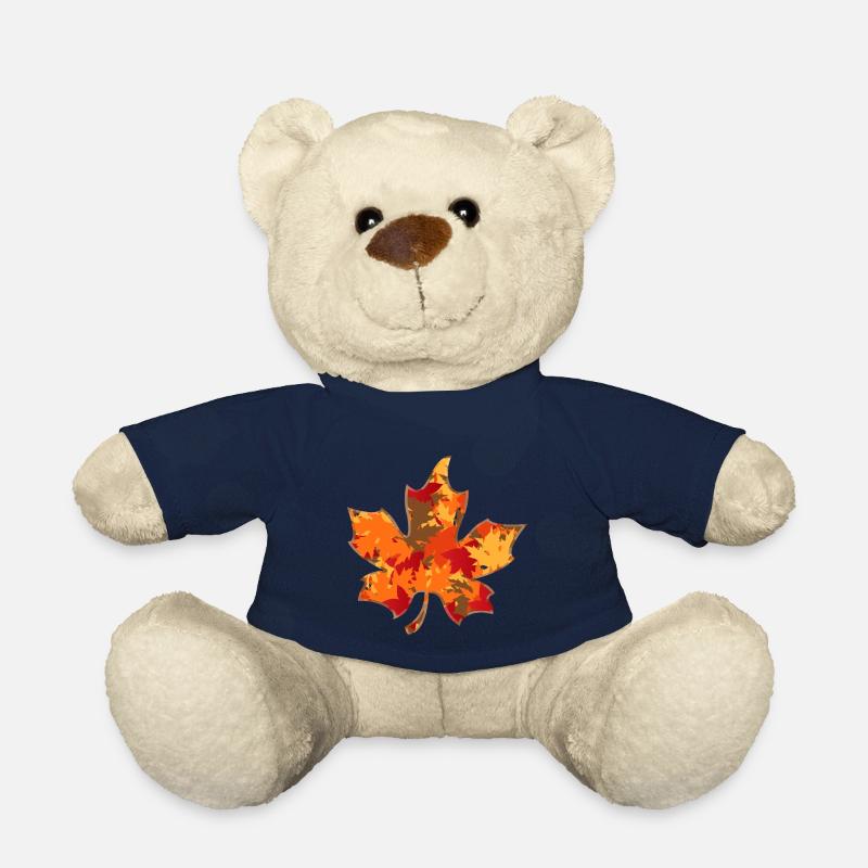 Feuille d'érable feuille d'érable - Nounours - bleu marine