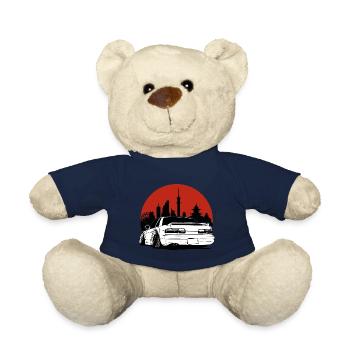 Silhouette ville soleil cadeau JDM Motorsport - Nounours - bleu marine - Devant