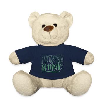 Feminism Saying Gift Vintage Emancipation - Teddy Bear - french navy - Front