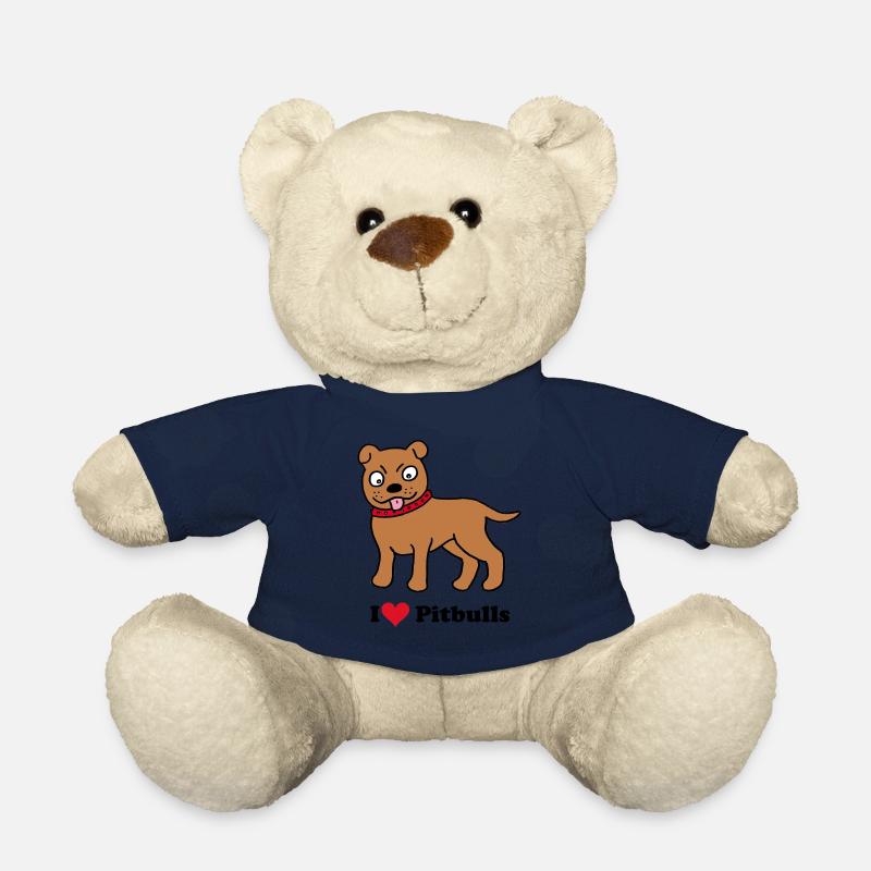 Chien, pit-bull - Nounours - bleu marine