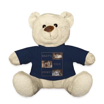 Whats your story? - Teddy Bear - french navy - Front