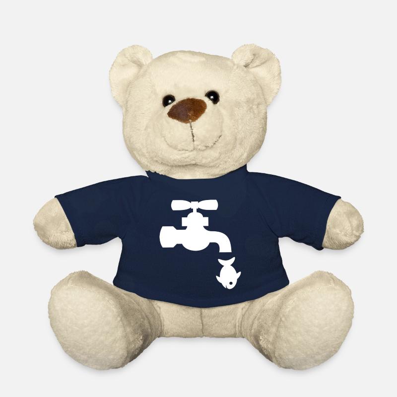 Drops fish faucet white - Teddy Bear - french navy