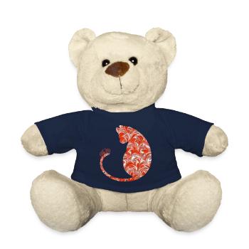 katze mit fahrrad e 231 - Teddy - French Navy - Vorne