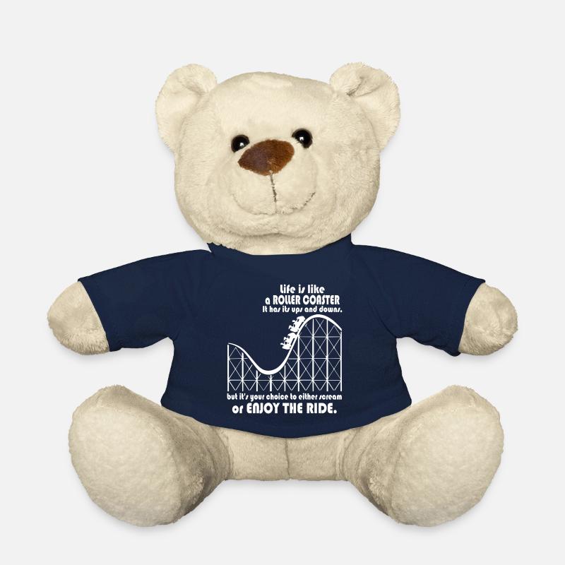 Life is like a roller coaster - Teddy Bear - french navy