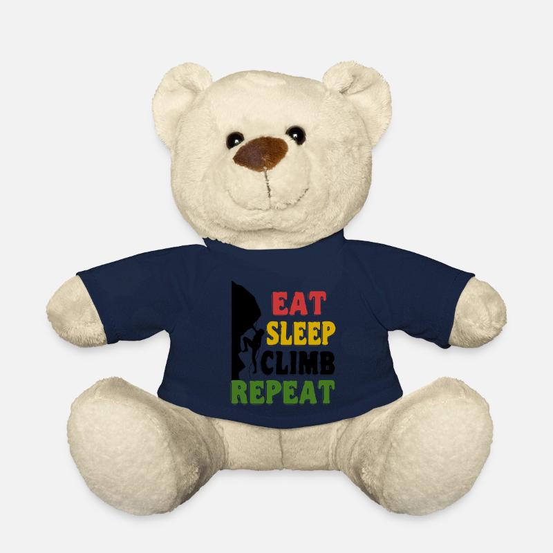 Kletterhemd - Eat Sleep Climb Repeat - Teddy - French Navy