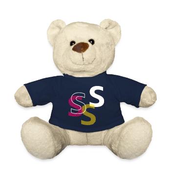 Lettre S - Nounours - bleu marine - Devant