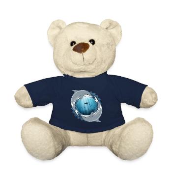 Dolphins - Teddy Bear - french navy - Front