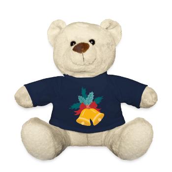 Glocke Weihnachten - Teddy - French Navy - Vorne