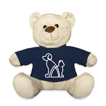 Cat and Dog gift idea / dog and cat gift idea - Teddy Bear - french navy - Front