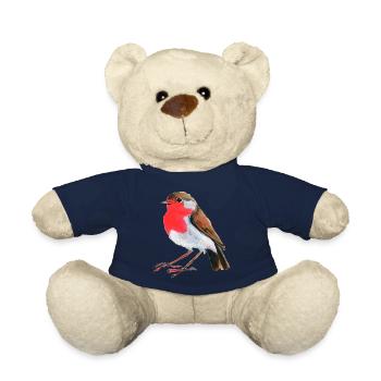 robin - Teddy Bear - french navy - Front
