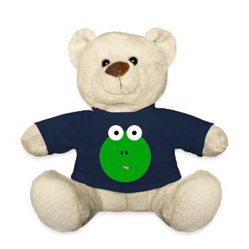 frog frog toad funny gift funny funny funny - Teddy Bear - french navy - Front