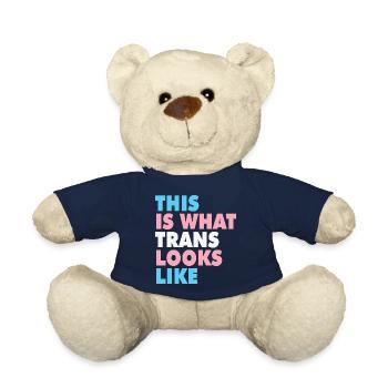 Pride This is what trans looks like - Teddy Bear - french navy - Front