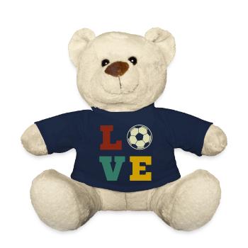 Fußball Fussball Fußballer Fußballspieler Trainer - Teddy - French Navy - Vorne