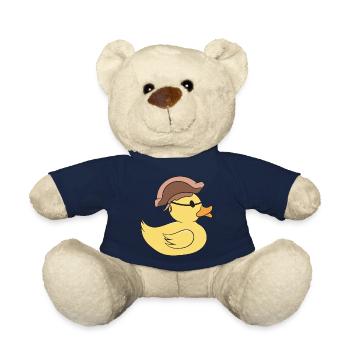 Pirate Rubber Duck Caribbean Buccaneer Duckie Boy - Teddy Bear - french navy - Front
