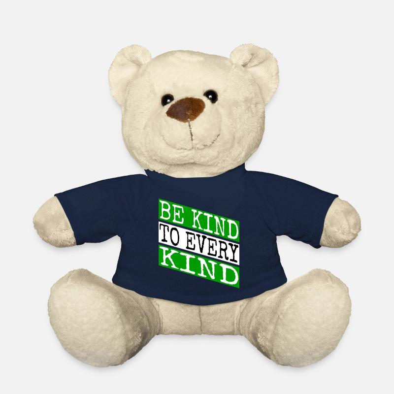 planet evolve go vegan vegetable funny rights - Teddy Bear - french navy