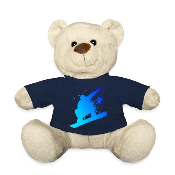 Men's snowboarders snowboarding women's snowboard - Teddy Bear - french navy - Front