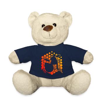 Drum Kit Drums Percussionist - Teddy Bear - french navy - Front