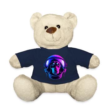 Dackel-Astronaut Hund Geschenk Wiener Dog - Teddy - French Navy - Vorne