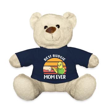 Budgerigar Pet Bird | Birds Animal Gift - Teddy Bear - french navy - Front