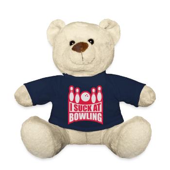 Je suis nul au bowling - Nounours - bleu marine - Devant