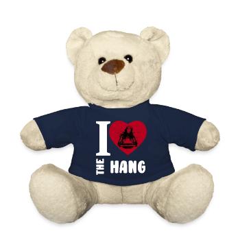 I Love Hang Lover Heart Hang Music Fan - Teddy Bear - french navy - Front
