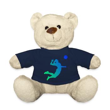 Volleyball Volleyball Player Men Volleyball Player - Teddy Bear - french navy - Front