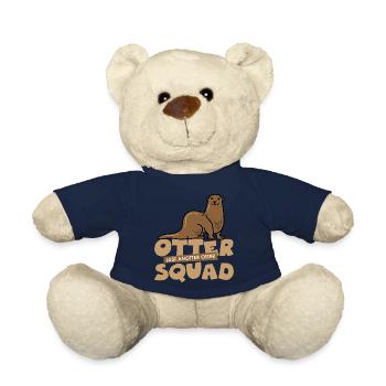Otter Squad Funny Rodent Jolie loutre de mer - Nounours - bleu marine - Devant
