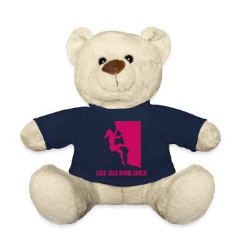 Moins parler plus de craie Grimpeur de bloc - Nounours - bleu marine - Devant