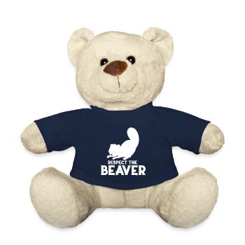 Bieber Beaver Nagetier Waldtier Damm Tierfreund - Teddy - French Navy - Vorne