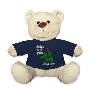 Trouvez-moi dans l’herbe... Gobie à larges feuilles - Nounours - bleu marine - Devant