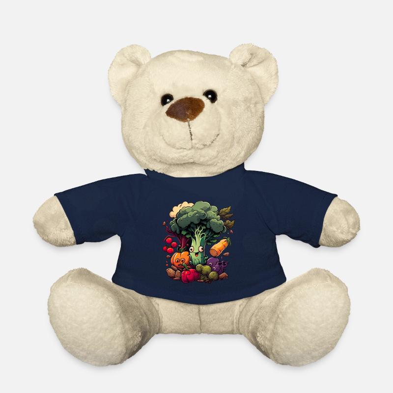 J’aime les légumes - Nounours - bleu marine