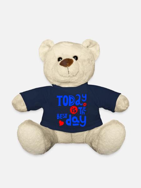 Today is the best Day - Teddybjørn - navy