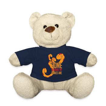 Schlangen Liebhaber | Haustiere Reptil Geschenke - Teddy - French Navy - Vorne