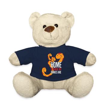 Schlangen Liebhaber | Haustiere Reptil Geschenke - Teddy - French Navy - Vorne
