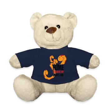 Schlangen Liebhaber | Haustiere Reptil Geschenke - Teddy - French Navy - Vorne