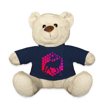 Athletic discipline team vaulting - Teddy Bear - french navy - Front