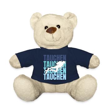 Diving Adventure: Exploring the Depths, Experiencing Freedom - Teddy Bear - french navy - Front