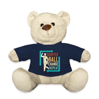 Shuffle, Ball, Change, Repeat Tap Dance Tap Dancer - Teddy Bear - french navy - Front