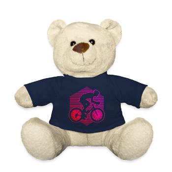 Road Bike Road Bike Road Cyclist Road Bike Women - Teddy Bear - french navy - Front
