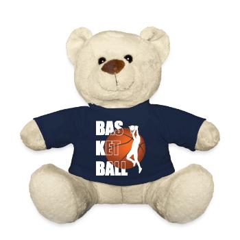 Basketball Basketball-Spieler Basketballer - Teddy - French Navy - Vorne