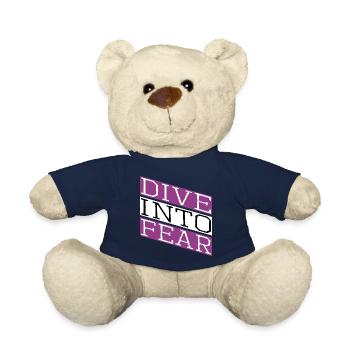 Joke Acts of Courage Bungee Jumping Community - Teddy Bear - french navy - Front
