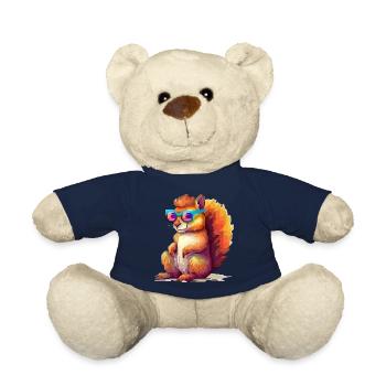 Pixulo the Squirrel - Teddy Bear - french navy - Front