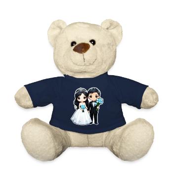 Just Married - Zur Hochzeit - Teddy - French Navy - Vorne