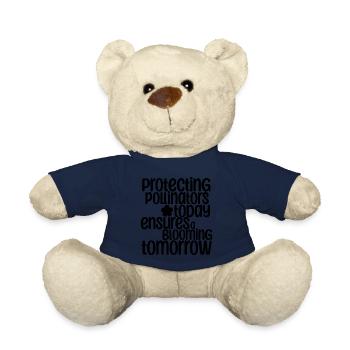 Frase - Blooming Tomorrow - Flor - Teddy Bear - french navy - Front