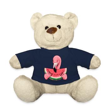 Flamingo Sommer Wassermelone Genuss - Teddy - French Navy - Vorne